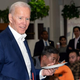 Biden and a plate of tacos on the campaign trail in 2019